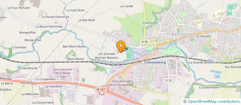 localisation de l'entreprise CJD-IMMO  CHATEAUBOURG