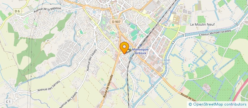 localisation de l'entreprise CJD PAYS MANOSQUIN ET VAL DE DURANCE à MANOSQUE