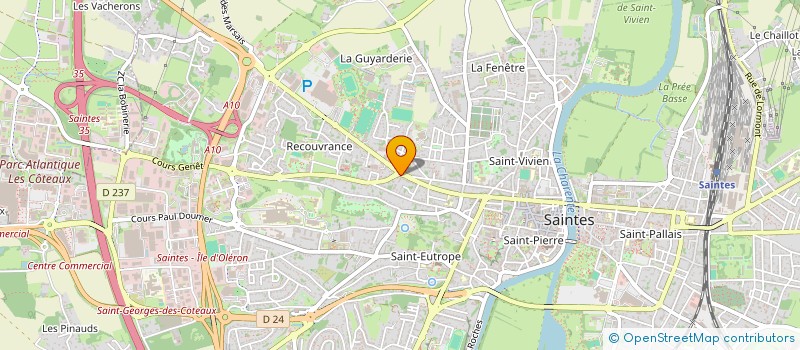 localisation de l'entreprise CJD REGION  POITOU CHARENTES LIMOUSIN  SAINTES