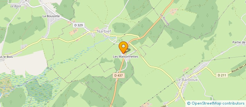 localisation de l'entreprise CJE  NARBIEF