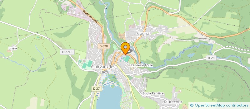 localisation de l'entreprise CJE DANSES à CLAIRVAUX-LES-LACS