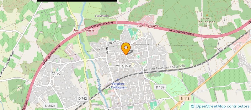 localisation de l'entreprise CJE INVEST  VERGEZE