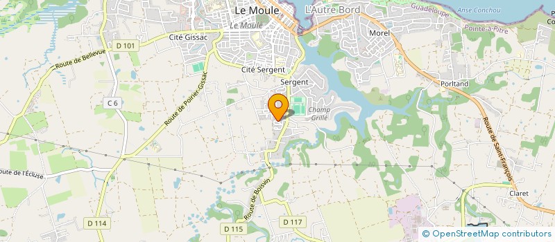 localisation de l'entreprise CJF GRILL à LE MOULE