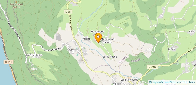 localisation de l'entreprise CJFA  ENTRELACS