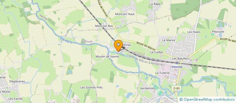 localisation de l'entreprise CJFAH à VONNAS