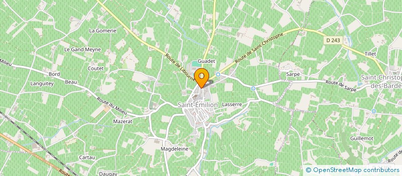 localisation de l'entreprise CJFE  SAINT-EMILION