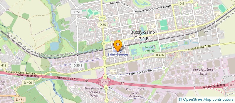 localisation de l'entreprise CJHA DISTRIBUTION à BUSSY-SAINT-GEORGES
