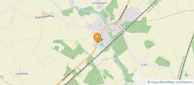 localisation de l'entreprise CJJM  COULOMBIERS