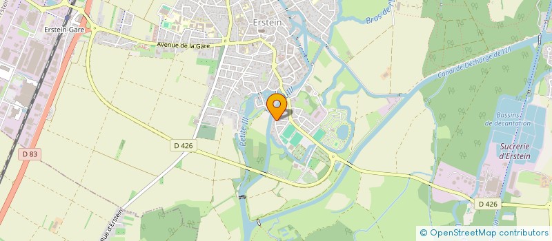 localisation de l'entreprise CJL  ERSTEIN