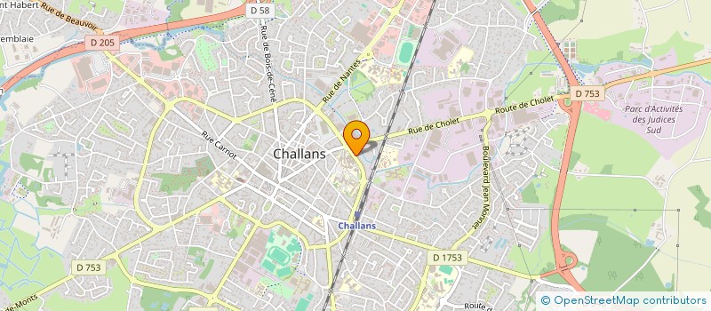 localisation de l'entreprise CJL à CHALLANS
