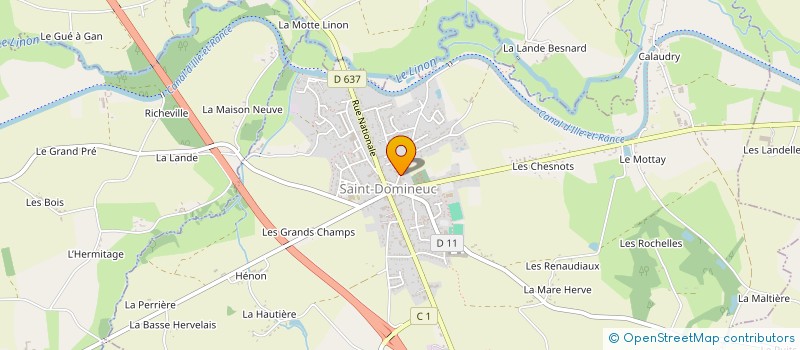 localisation de l'entreprise CJL EMERAUDE  SAINT-DOMINEUC