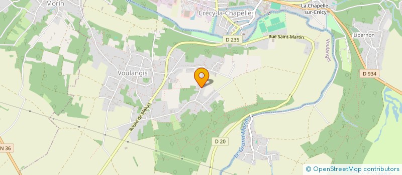 localisation de l'entreprise CJL HABITAT à VOULANGIS