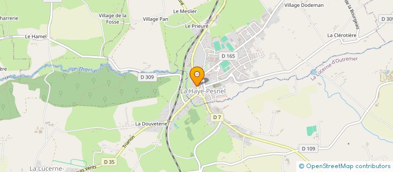 localisation de l'entreprise CJL HAYLAND  LA HAYE-PESNEL