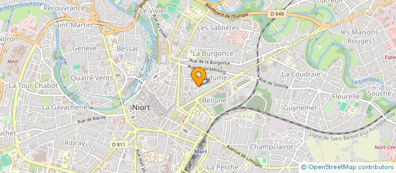 localisation de l'entreprise CJL IMMO  NIORT