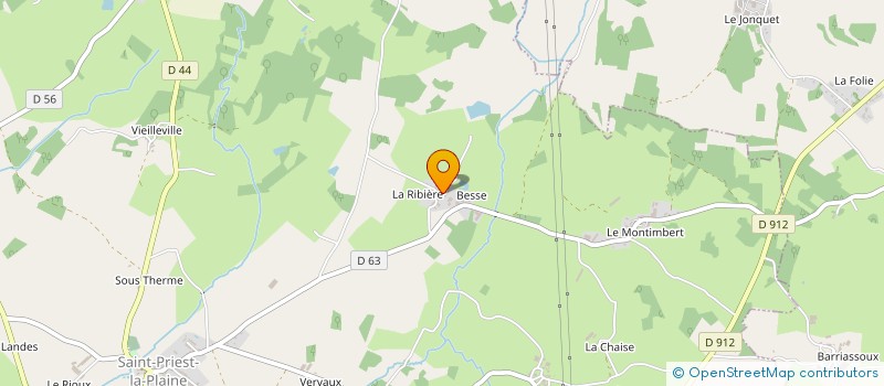 localisation de l'entreprise CJL IMMO à SAINT-PRIEST-LA-PLAINE