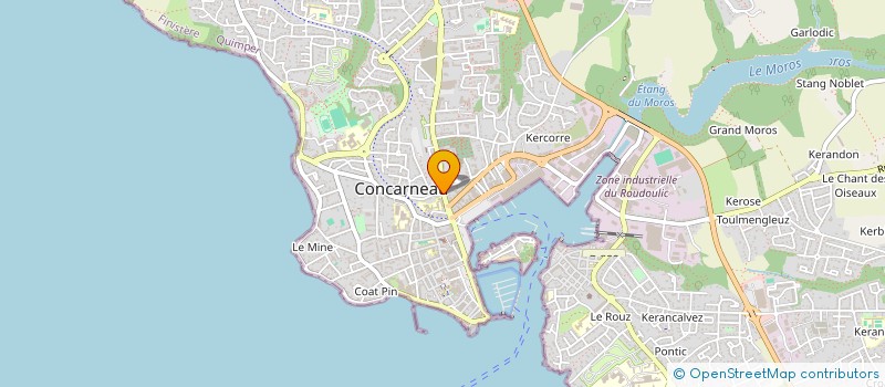 localisation de l'entreprise CJL IMMOBILIER à CONCARNEAU