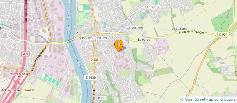 localisation de l'entreprise CJLA à JASSANS-RIOTTIER