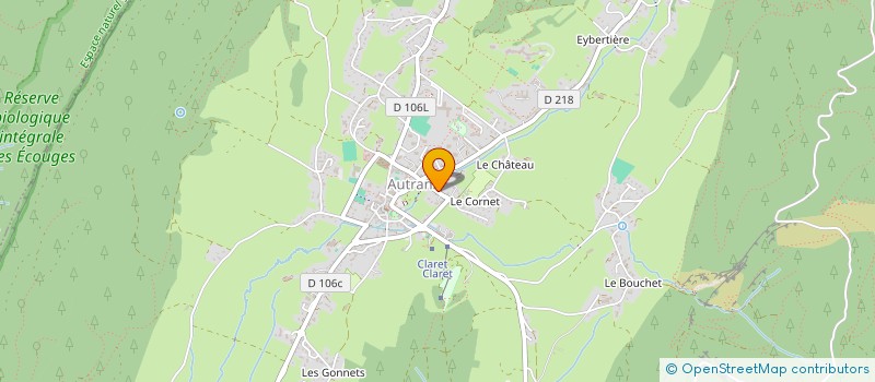 localisation de l'entreprise CJLC ALBERELLI GAILLARD  AUTRANS-MEAUDRE EN VERCORS