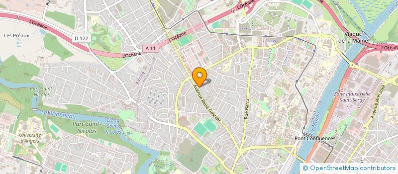 localisation de l'entreprise CJLD 49 à ANGERS