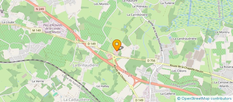 localisation de l'entreprise CJLG à HAUTE-GOULAINE