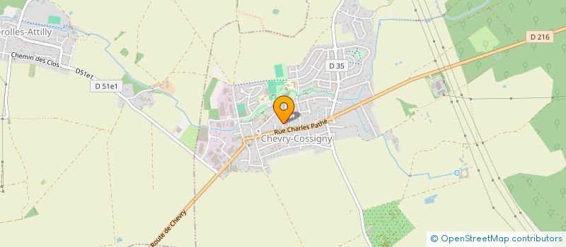 localisation de l'entreprise CJLL  CHEVRY-COSSIGNY