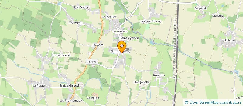 localisation de l'entreprise CJM  GARNERANS