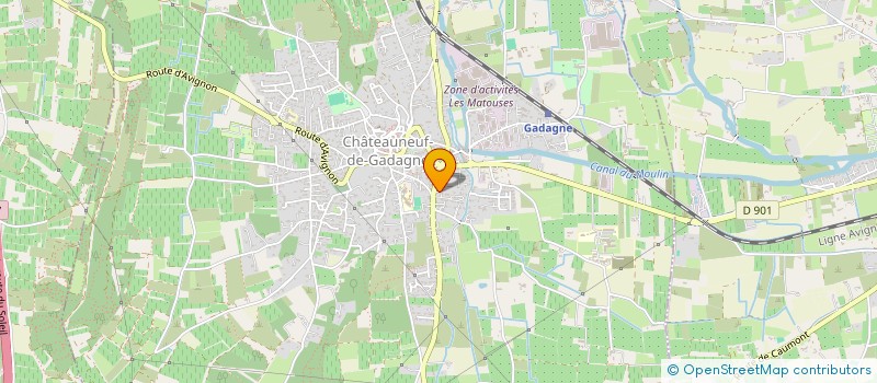 localisation de l'entreprise CJM  CHATEAUNEUF-DE-GADAGNE