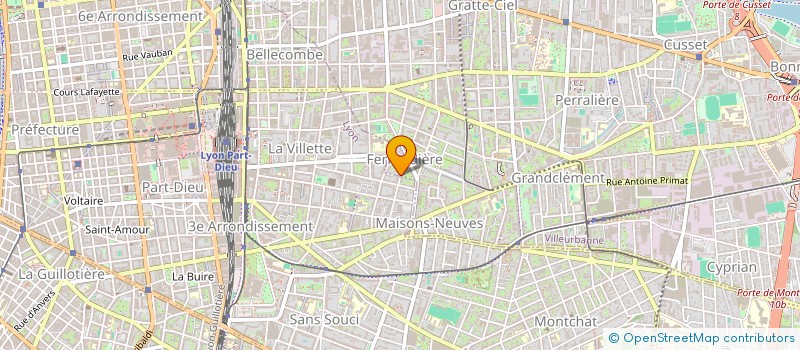 localisation de l'entreprise CJM  VILLEURBANNE