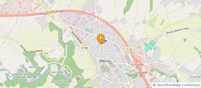 localisation de l'entreprise CJM FINANCES à PLERIN