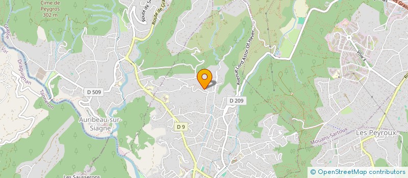 localisation de l'entreprise CJM IMMO  PEGOMAS