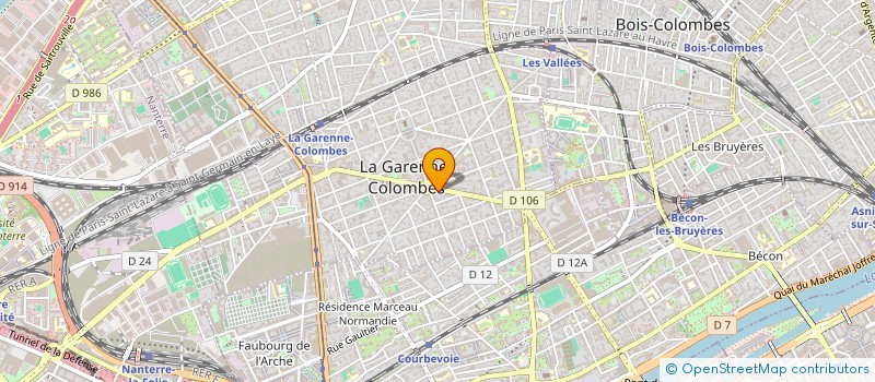 localisation de l'entreprise CJMA à LA GARENNE-COLOMBES
