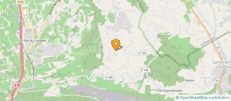 localisation de l'entreprise CJMA  LE BEAUSSET