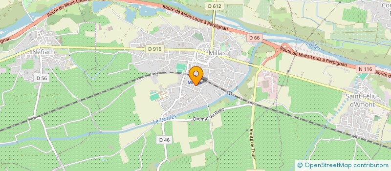 localisation de l'entreprise CJME CONSTRUCTIONS  MILLAS