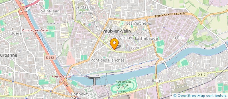 localisation de l'entreprise CJMR à VAULX-EN-VELIN