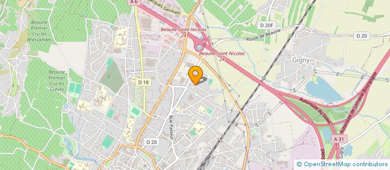 localisation de l'entreprise CJN IMMOBILIER à BEAUNE