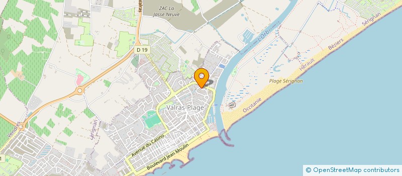 localisation de l'entreprise CJN PLUS  VALRAS-PLAGE