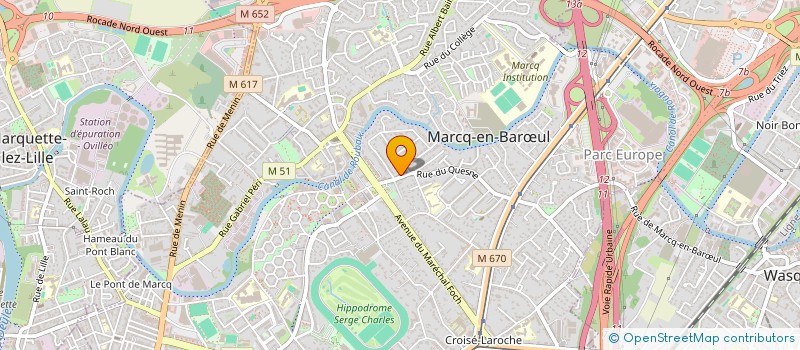 localisation de l'entreprise CJND à MARCQ-EN-BARŒUL