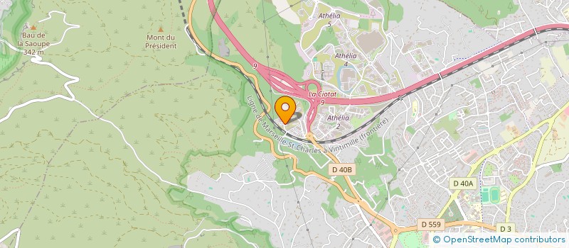 localisation de l'entreprise CJO  LA CIOTAT