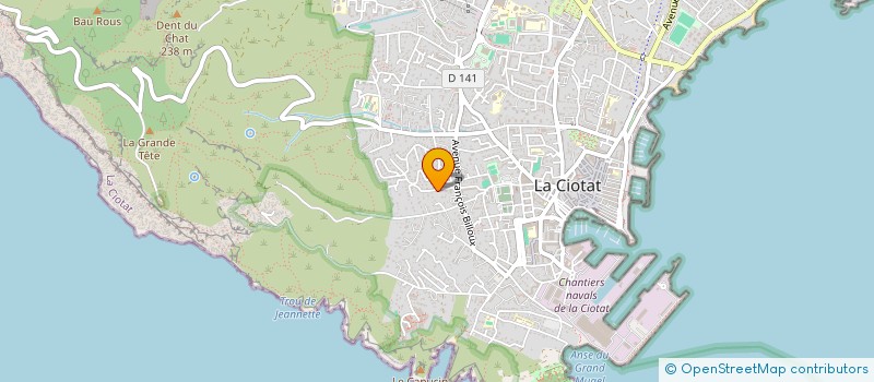 localisation de l'entreprise CJO  LA CIOTAT