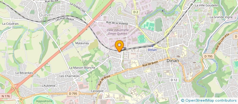 localisation de l'entreprise CJOUEST à DINAN