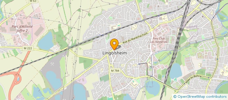 localisation de l'entreprise CJP 3  LINGOLSHEIM