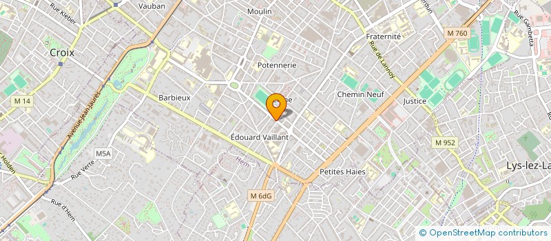 localisation de l'entreprise CJP 3  ROUBAIX