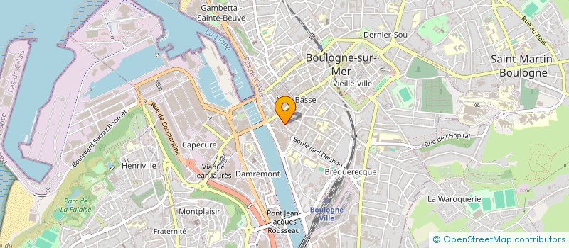localisation de l'entreprise CJP à BOULOGNE-SUR-MER