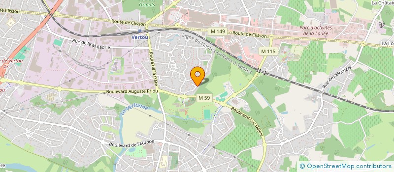 localisation de l'entreprise CJP CONSEIL à VERTOU