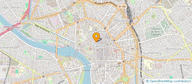 localisation de l'entreprise CJP IMMOBILIER  TOULOUSE