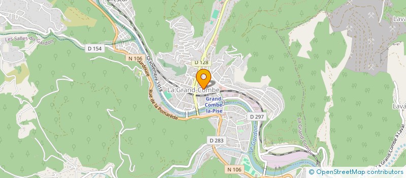 localisation de l'entreprise CJP IMMOBILIER  LA GRAND-COMBE