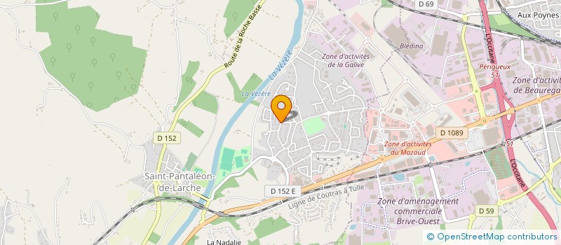 localisation de l'entreprise CJP MENUISERIE AGENCEMENT à SAINT-PANTALEON-DE-LARCHE