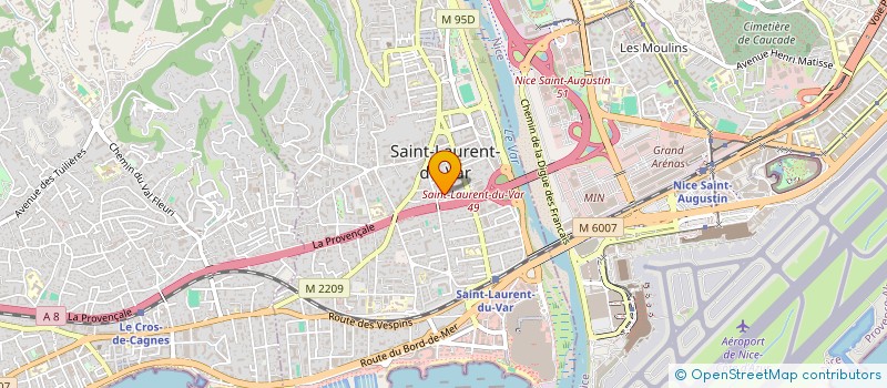 localisation de l'entreprise CJS  SAINT-LAURENT-DU-VAR
