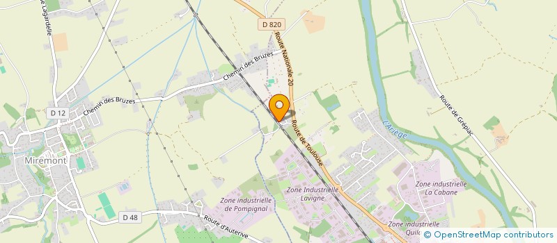 localisation de l'entreprise CJS  AUTERIVE