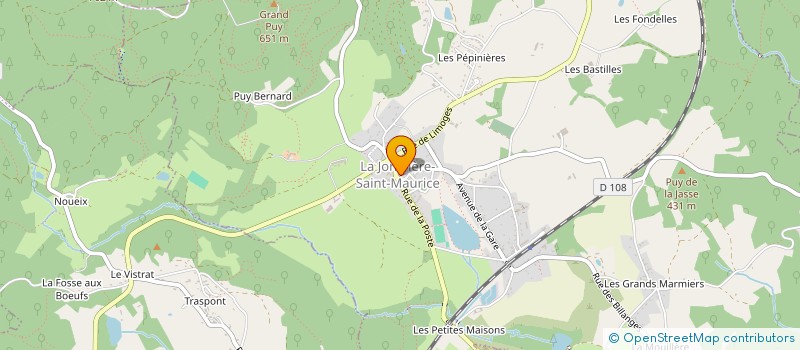 localisation de l'entreprise CJS BHR  LA JONCHERE-SAINT-MAURICE